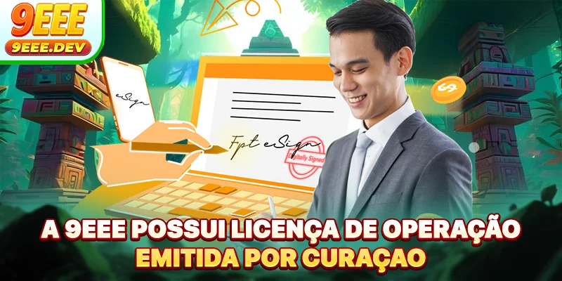 A 9EEE possui licença de operação emitida por Curaçao